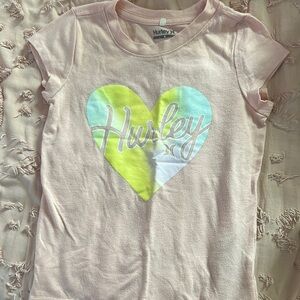 Hurley Kids Light Pink Heart Tee